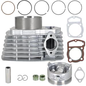 Cylinder Piston Rings Kit Bore 200cc 63.5mm Replacement for Honda CBF200 XR200 XL200 (after 1986)