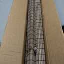 LazBlinds No Drill Bamboo Roman Shades, 40" W x 64" H, Malay Walnut