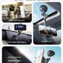 MAGIC JOHN Car Phone Holder, Ultra-Durable Mteal Phone Holders for Your Car, 360 Rotation Cell Phone Car Mount for Windshield, Suction Cup Car Phone Mount for iPhone Samsung All Smartphone