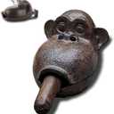 Cigar Ashtrays, Monkey Ashtrays for Smokers,Ashtrays for Patio Indoor Home Decor Garden Cast Iron,Cigar accessories for Men,Cigar Gifts for Men Unique, 5.1 x 3.5 x 2.9 inches