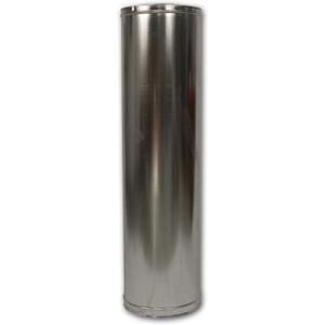 Comfort Flame Section Double Wall Wood Burning Pipe for Fireplace, 48-Inch