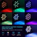 Wireless Rechargeable Par Can Lights 4 Pack Wireless Led Uplights Battery Powered Uplighting RGB 36W Stage Lighting for Events Dj Wedding Party Litake