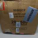 Clawsoff 500 Pack 20 oz Disposable Clear Plastic Cups with Lids and Straws