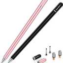 Stylus for iPad (2 Pcs), StylusHome Magnetic Disc Universal Stylus Pens Touch Screens for Apple/iPhone/Ipad pro/Mini/Air/Android/Microsoft/Surface All Capacitive Touch Screens - Black/Rose Gold