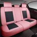 GXT Bench Seat Cover, Premium Faux Leather Bench Seat Covers for Trucks - Universal Fit for Most Sedans SUV Pick-up Truck, Durable for Long Lasting Protection(Pink and Black)