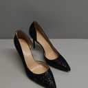 Dress First Zapatos de tacn clsicos de punta cerrada para mujer (Negro -), Size 250 (1.5)