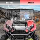 Front Full Windshield for Kawasaki Teryx 800 / Teryx4 800 2016-2025, 1/5" Clear Scratch Resistant Polycarbonate Durable Hard Coat Vented Windscreen, 95% Light Transmittance, UTV Accessories