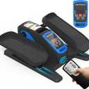 Under Desk Elliptical Machine, Electric Elliptical Exerciser for Senior, Quiet and Small Electric Seated Pedal for Home with Display Monitor, Remote Control and 12 Adjustable Speeds