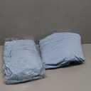 HolidayIdeas Floor Length 6ft Spandex Tablecloth 2 Pack Fitted Stretch Table Skirts 30x72 Inch, Ruffle Design Wrinkle-Free Polyester Table Cover for Weddings Parties Banquets Events,Baby Blue, 2 Pcs