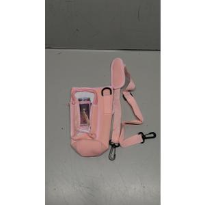 Water Bottle Holder with Strap, Insulated Crossbody Sling Bag, Carrier with Phone Pocket for Walking Hiking Camping Fishing