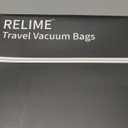 Relime Classic Series Vacuum Bags for Travel Luggage with Wireless Pump, Compression Bags for Carry On Suitcases and Backpack, Vacuum Seal Packing cube for Cloth Packing (2PC + PUMP)