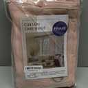 MIULEE Room Darkening Curtains Thermal Insulated Black Out Drapes Solid Window Treatment Grommet Light Blocking Blackout Curtain for Living Room Bedroom 2 Panels Set 52 x 54 inch Length Baby Pink