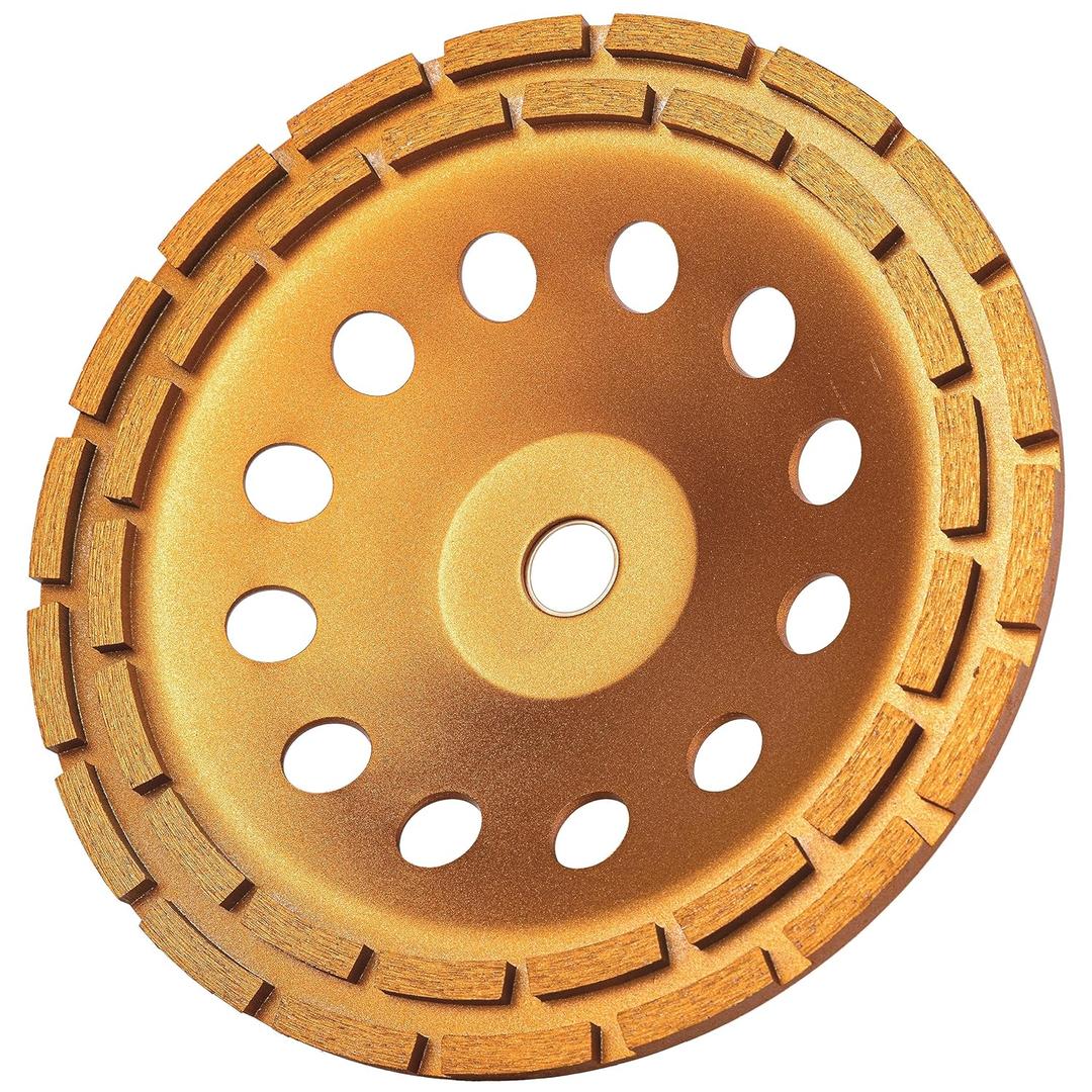 KSEIBI 644043 Diamond Concrete Grinding Wheel 9 inch for Polishing and Cleaning Stone Concrete Surface, Cement, Marble, Rock, Granite, and Thinset Removing, Angle Grinder Wheels Cup