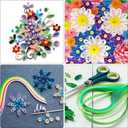 PATIKIL 720pcs Quilling Strips Paper 3/16"(5mm) 21"(54cm) Origami Paper Quilling Strip for Art DIY Hand Craft Christmas, White