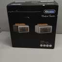 4 Slice Toaster Touch Screen, Stainless Steel Toasters Digital Timer, Dual Control Panel Toasters, 8 Shade Settings 6 Bread Types for Bagel, Cancel, Defrost 1650W Red