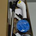 Electric Spin Scrubber for Bathroom: Shower Scrubber with Long Handle, Dual Speed Cordless Power Cleaning Scrub, 7 Brush Heads, IPX7 Waterproof Heavy Duty Cleaner Tools for Tub Tile Grout Wall
