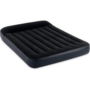 INTEX 64147ED Dura-Beam Standard Pillow Rest Air Mattress: Fiber-Tech  Full Size  Built-in Electric Pump  10in Bed Height  600lb Weight Capacity