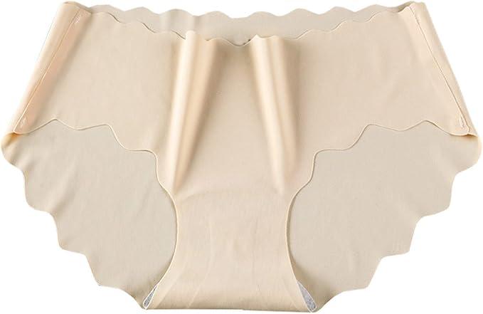 LIUguoo Women’s Seamless Hipster Underwear No Show Stretchy Panties Invisible Ice Silk Stretch Bikini Underwears for Women