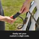 Master Lock Black Set Your Own Combination Bike Lock, Metal Cable Lock has a Weather Resistant Vinyl Coating for Outdoor Durability, 5 Feet Long, 8370D