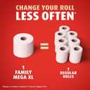 Charmin Ultra Strong Clean Touch Toilet Paper, 6 Family Mega XL Rolls = 42 Regular Rolls