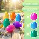 6 Pack Jumbo Easter Eggs, 6 Inch Large Fillable Plastic Easter Eggs in 6 Bright Colors, Big Empty Surprise Eggs for Kids Easter Egg Hunts, Basket Stuffers, and Party Favors