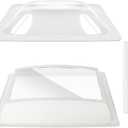 RV Skylight Replacement Bundle,18" x 26" Outer Dome Skylight Fits 14" x 22" Openings,RV Shower Skylight for Camper Trailer Fifth Wheel Truck,Inner Dome with Window 14" x 22" + Lap Sealant+Screws,Clear