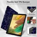 Tuiklol Case for Samsung Galaxy Tab A7 Lite 8.7 inch 2021 Model SM-T220 T225 T227 Built-in S-Pen Holder TPU Protective Hard Back Shell for Tab A7 Lite 7.8'' Smart Cover,North Star