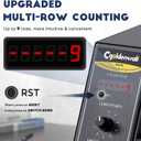 CGOLDENWALL Upgraded Automatic Label Dispenser, Up to 9 Multi-Row Counting, High Precision Auto Sensing, Speed Adjustable, Length 0.12-5.9" Width 0.16-5.5", Sticker Dispenser for Rolls Various Labels