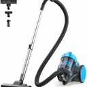 NEWBULIG Canister Vacuum Cleaners for Home, Bagless Vacuum Cleaner, Blue