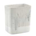 Polytree Bathroom Trash Can 1.8 Gallon(7 Liter) Small Kitchen Garbage Can,Decor Wastebasket for Bedroom Office,Resin Marble White