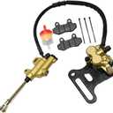 12mm Rear Disc Hydraulic Brake Master Cylinder Caliper Assembly Pad for 70cc 90cc 110cc 125cc 140cc 150cc SSR apollo Taotao Coolster Roketa SDG 107 Pitster Pro Atomik Sikk Chinese Pit Dirt BIke