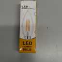 SHUWDKAR Low Voltage Bulbs 12 Volt Candelabra Base LED Bulbs, 12V Candelabra LED Light Bulb 6W (60W Equivalent) Soft White 3000K E12 Base DC 12V 24V, 1 Pack 