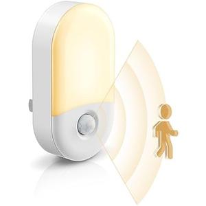 L LOHAS LED Motion Sensor Night Light, 2Pack, Motion Activated Night Light, Night Lights Plug into Wall Motion Sensor, 3000K Warm White, Adjustable Brightness 30/60LM, for Kids Adults Bathroom Bedroom