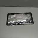 2 x Aluminum Black License Plate Frames with 2 Holes and Screws - Car License Plate See You Space Cowboy - Metal Plate Frame with Screws 6x12.25 inch - Standart Cars USA Stainless Steel Frame for Front