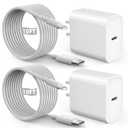 Fast iPhone Charger, Quick 10Foot USBC Wall Charger Phone Charge 2Pack 20W PD USB C Fast Charger Block + 10FT Lightning Fast Charging Cable for iPhone 14/Pro/Pro Max/Plus/13/12/11/XS/XR/X/SE2022/iPad (White)