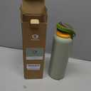 ENCOOL Leakproof Insulated Water Bottle with Straw Dual-Sip Water Bottle Bag-Safe Design for Work, Commute & Gym Keeps Drinks Cold All Day, 40 oz, Sage Green