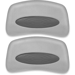 2 Pack 6472-960 Cover Valet Chevron Spa Pillow Replacement for Sundance 850/880 Series Hot Tubs Spas Pillow, with a Light Grey Outer Pillow(6455-467) and a Dark Grey Insert (6455-482)