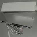 4Pcs Acrylic Flower Vase with 12Holes Clear Acrylic Modern Vases Rectangular Floral Centerpiece for Dining Table Low Decoration Vase for Christmas Party Decorations (Clear4pcs Total 48 120cm)