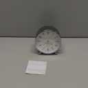 Welltop Analog Alarm Clock, 4 inch Super Silent Non Ticking Small Round Clock with Arabic Numerals Beep Sounds, Battery Operated, Lighted on Demand and Snooze, for Bedrooms Bedside Desk, Easy Set