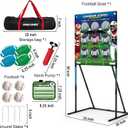 GOODLYSPORTS Kids Football & Baseball Toss Game, 9 Hole Throwing Target
Football & Baseball Gifts for Boys, Outdoor Toys for Kids 8-12, Family Backyard Lawn Beach Game, Carnival Party Birthday Gift