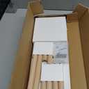 Small Plant Stand Shelf ,3 Tiers Wood Long Desktop Flower Pot Holder Racks for Window Sill,Table ,Countertop Organizer Display Stand Shelves (Angle Adjustable,White)