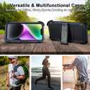 Saiboro for iPhone 14 Belt Clip Case Holster with Stand,for iPhone 14 Defender Case Anti-Drop,2 Layers of Sturdy for iPhone Case14,for Protective iPhone14Case Defender Belt Blue