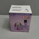 Mini Karaoke Machine Speaker for Kids Adults,Portable Bluetooth with 1-2 Wireless Microphones,Christmas Birthday Gifts Toys Girls Boys Ages 4, 5, 6,7, 8,9,10,11,12+ Years Old Toddler (Purple - 1 Mic)