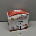 EatingBiting 3L Retro pattern design Stainless Steel Whistling Kettle Tea Home Teapot Whistle Portable Water Bottles with Heat-resistant Folding Handle Mirror Finish