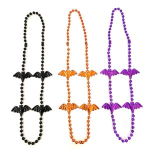12 Pcs Halloween Party Bat Bead Necklace Pirates Day Necklace Gift Ornament…
