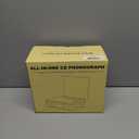 CD Player with Built-in Speakers Bluetooth Retro Portable CD Players for Home Music Player with Remote Control Headphone Jack Walnut Brown