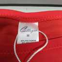 Colloyes Women's Swim Bottoms High Cut Mid Waisted Bikini Bottoms Moderate Coverage Bathing Suit Bottoms (Medium, Red)