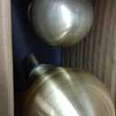 Double Curtain Rods 36-72 Inches with Round Finials, 1 Inch Heavy Duty Drapery Rod with Unique Aluminum Alloy Brackets for Windows, Sliding Door, Patio, Bedroom, Living Room Decoration, Antique Bronze