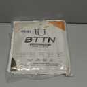 BTTN Cream Boho Farmhouse Shower Curtain, Tufted Leaves Textured Striped Fabric Shower Curtain Set with Tassels, Water Repellent, Modern Minimalist Vintage Cloth Shower Curtains for Bathroom, 72 x 72