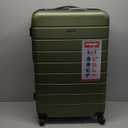 Wrangler Smart Luggage Cup Holder and USB Port, Olive Green, 3 Piece Set
